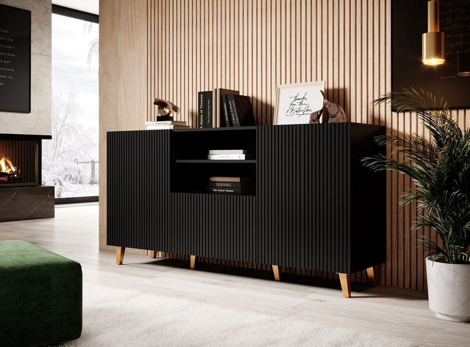 Cama Commode PAFOS 150x42x82 Black matt