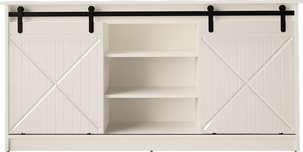 Chest of drawers 160x80x35 GRANERO white/gloss white
