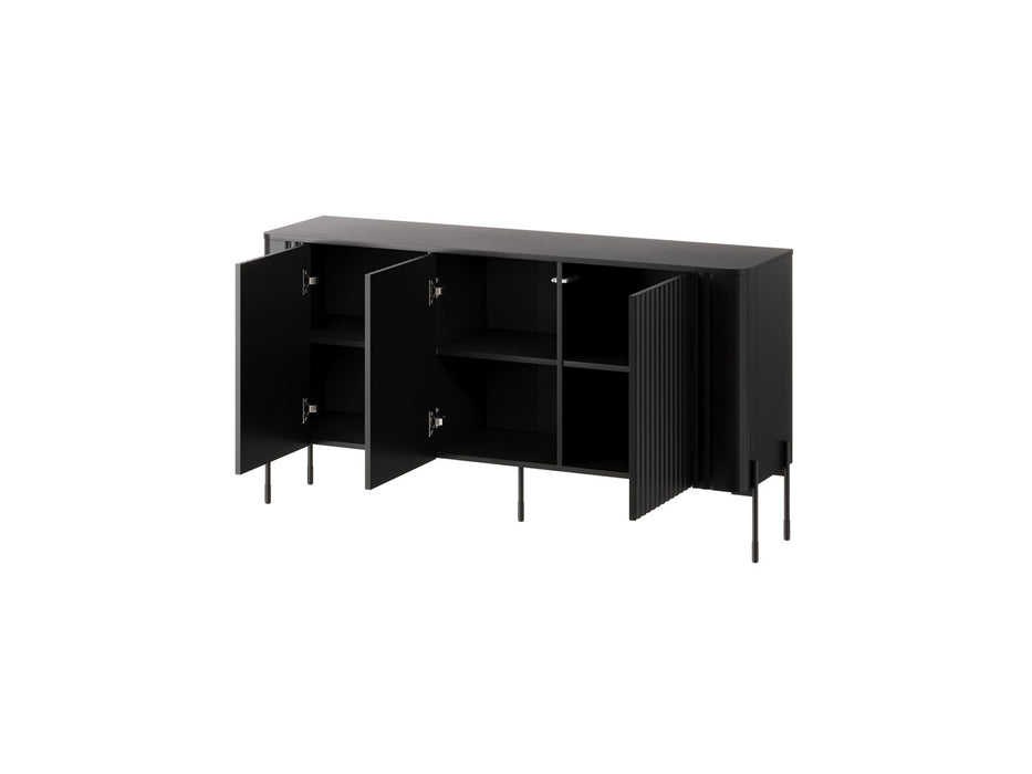 Cama VERA chest of drawers 150x40x80 black matt