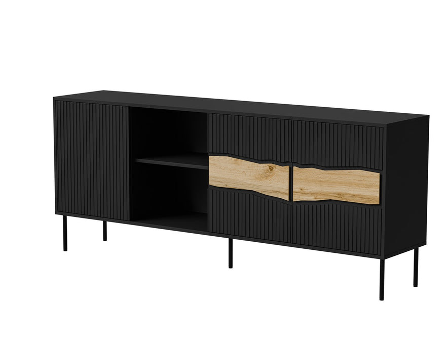 Cama INSERTO 3D1W chest of drawers 190x40x80 black + LED
