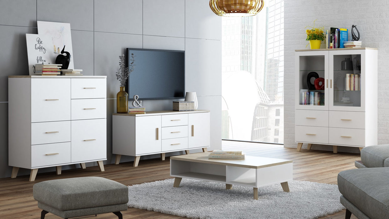 Cama LOTTA 110 coffe table white/sonoma oak