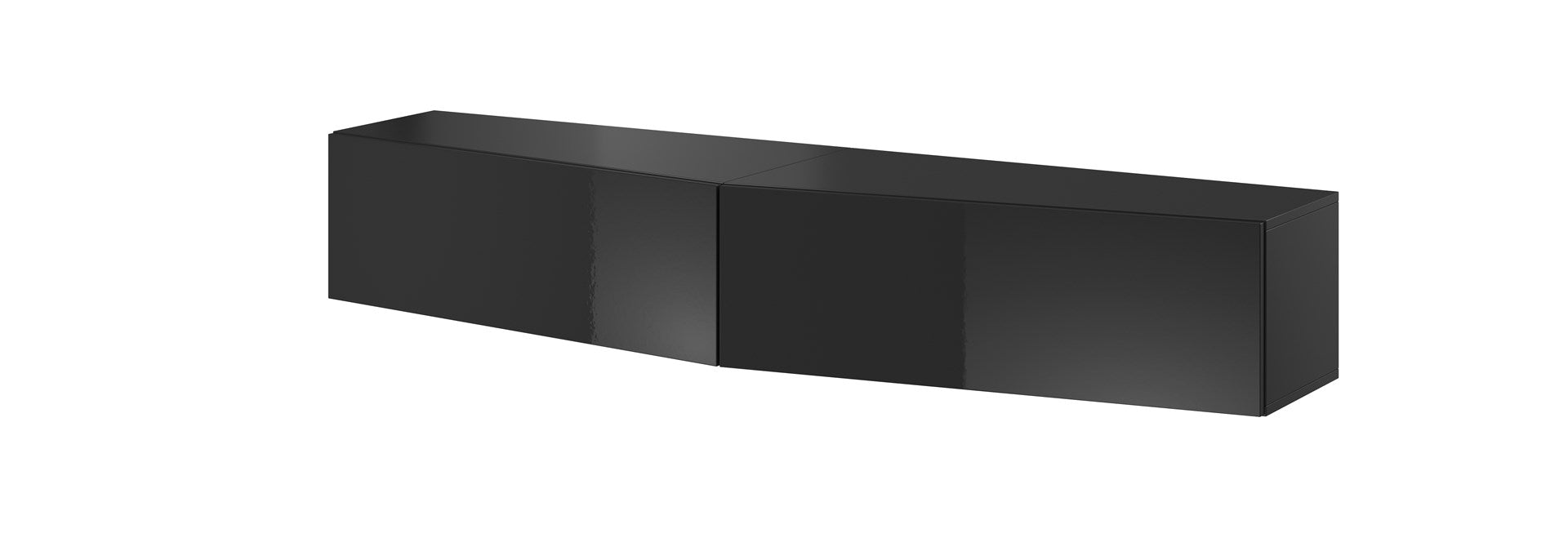 Cama Living room cabinet set VIGO SLANT 6 black/black gloss