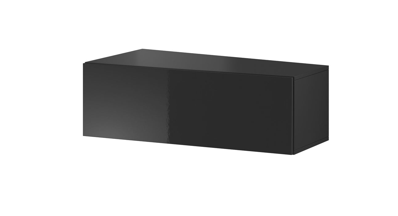 Cama Living room cabinet set VIGO SLANT 7 black/black gloss