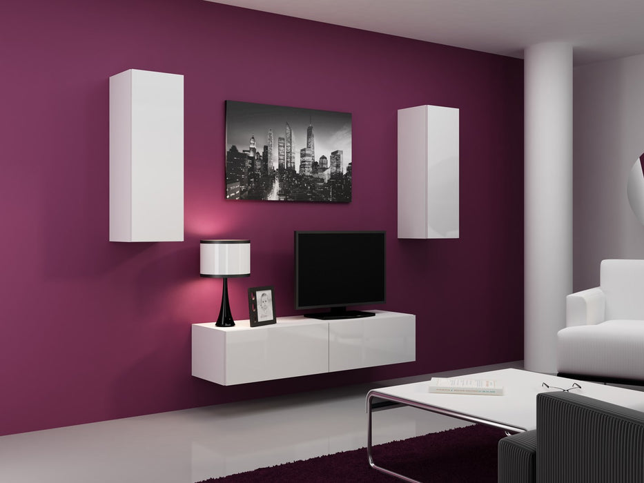 Cama Living room cabinet set VIGO 7 white/white gloss