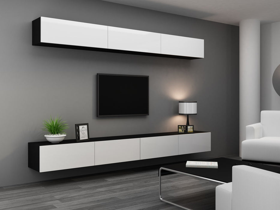 Cama Living room cabinet set VIGO 13 black/white gloss