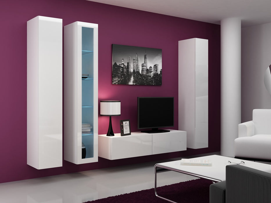 Cama Living room cabinet set VIGO 15 white/white gloss