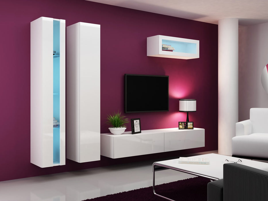Cama Living room cabinet set VIGO NEW 2 white/white gloss