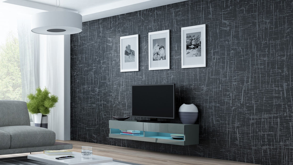 Cama Living room cabinet set VIGO NEW 12 grey/grey gloss