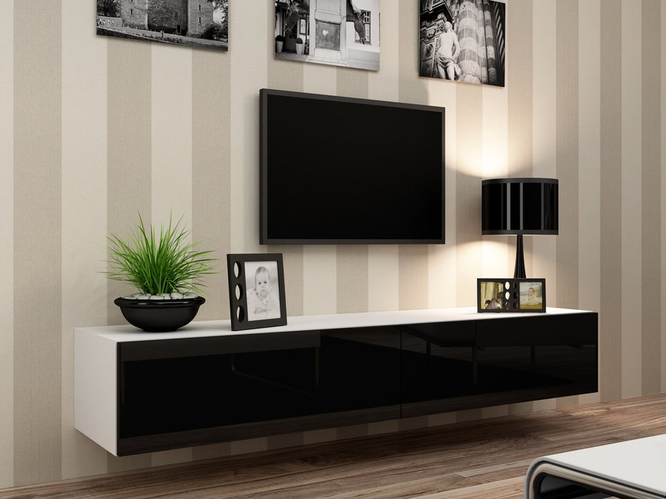 Cama Living room cabinet set VIGO 22 white/black gloss