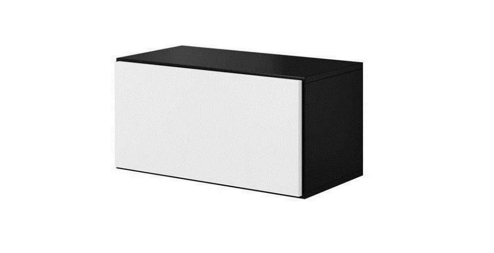 Cama living room furniture set ROCO 3 (2xRO3+2xRO4+2xRO1) black/black/white