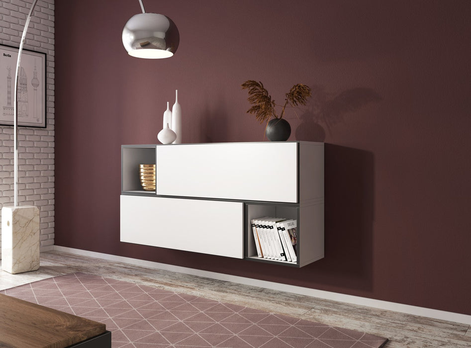 Cama living room furniture set ROCO 14 (2xRO1 + 2xRO6) white/black/white