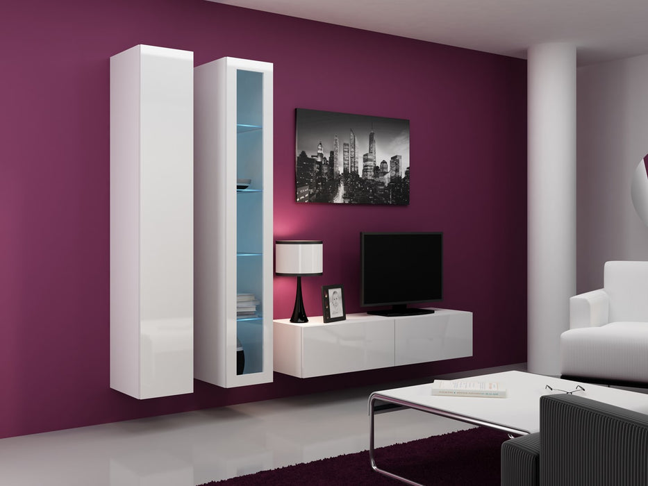Cama Full cabinet VIGO '180' 180/40/30 white/white gloss