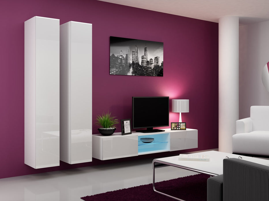 Cama Full cabinet VIGO '180' 180/40/30 white/white gloss