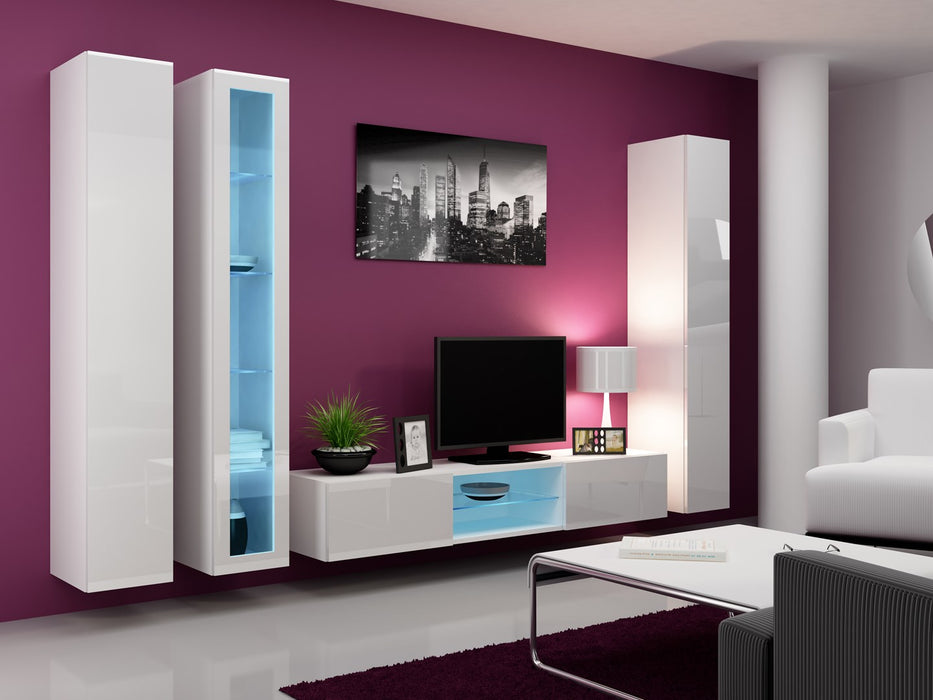 Cama Full cabinet VIGO '180' 180/40/30 white/white gloss