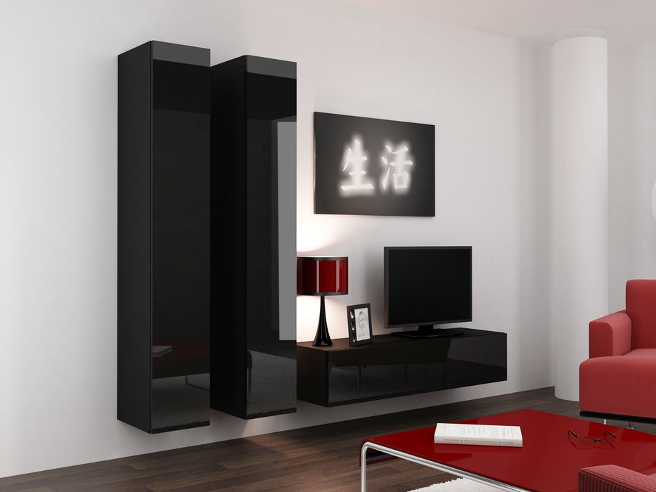 Cama Full cabinet VIGO '180' 180/40/30 black/black gloss