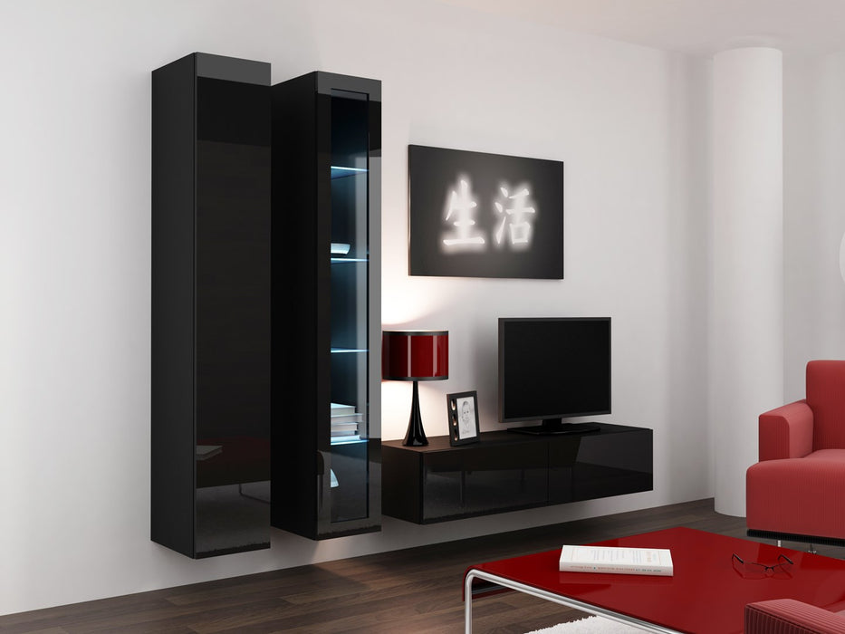 Cama Full cabinet VIGO '180' 180/40/30 black/black gloss