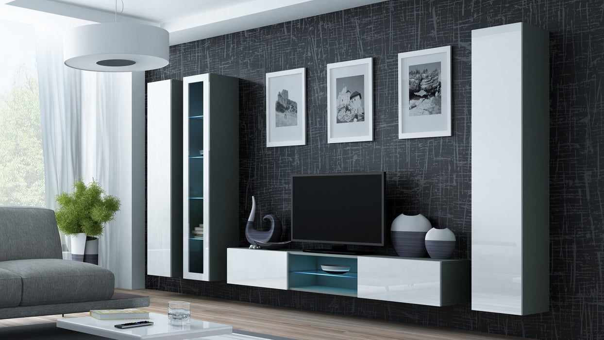 Cama Full cabinet VIGO '180' 180/40/30 grey/white gloss