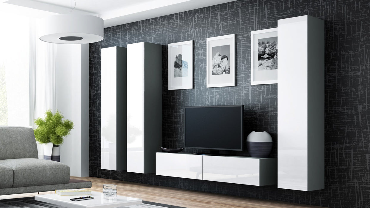 Cama Full cabinet VIGO '180' 180/40/30 grey/white gloss