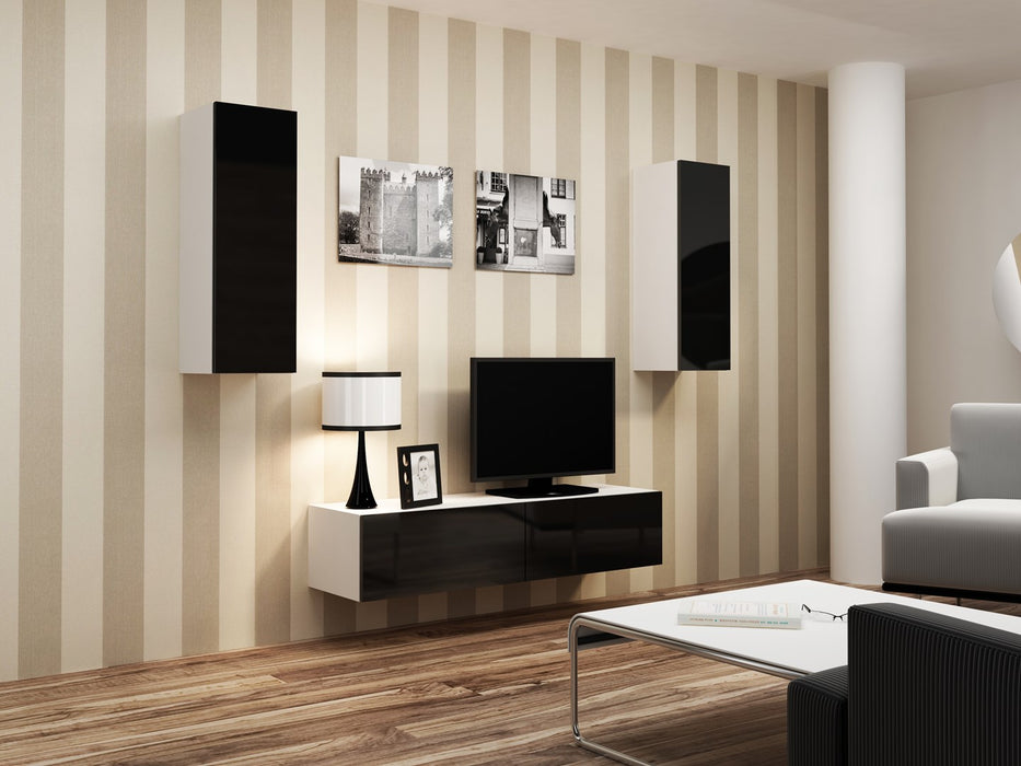 Cama Cabinet VIGO "90" full 90/35/32 white/black gloss