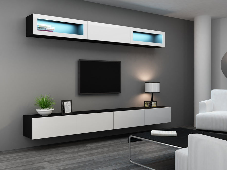 Cama Cabinet VIGO "90" full 90/35/32 black/white gloss