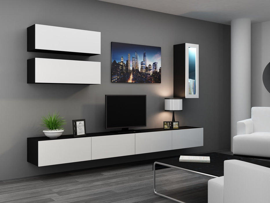 Cama Cabinet VIGO "90" full 90/35/32 black/white gloss