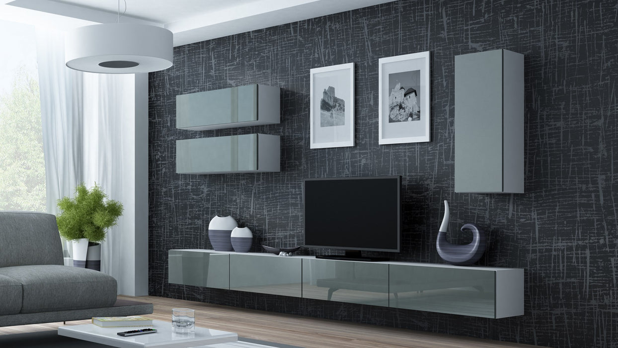 Cama Cabinet VIGO "90" full 90/35/32 white/grey gloss