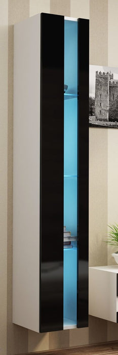 Cama Shelf unit VIGO NEW 180/40/30 white/black gloss
