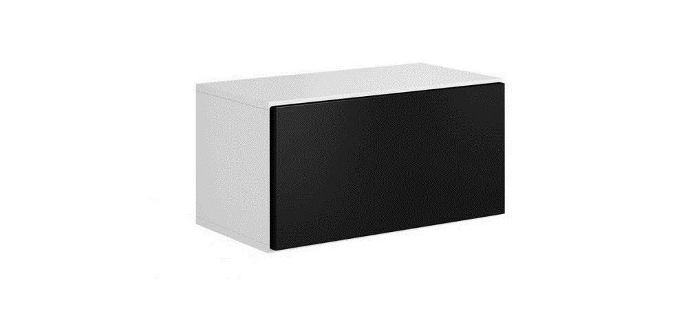 Cama full storage cabinet ROCO RO3 75/37/39 white/white/black