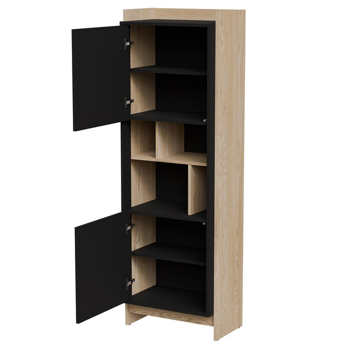 Cama PORTO 59x38x180 display cabinet oak/black