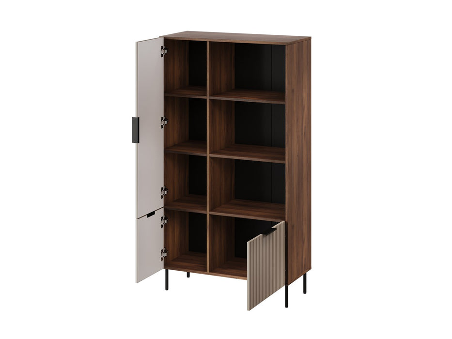 Cama 4 ALMERA bookcase 90x42x165 walnut/cashmere