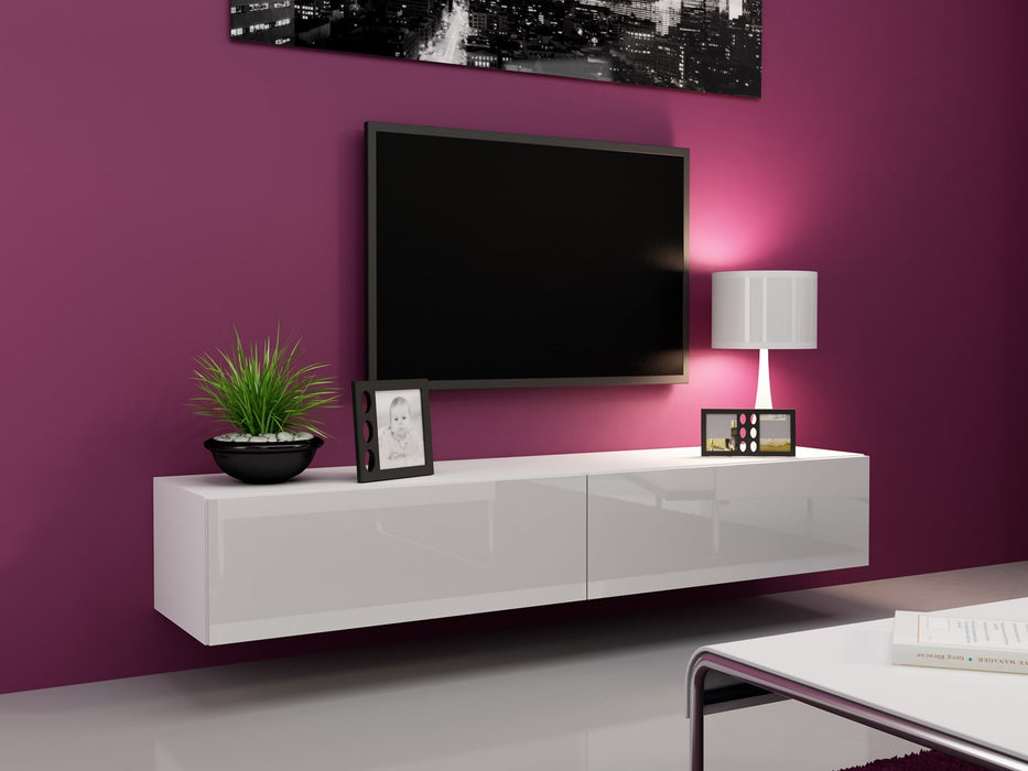 Cama TV Stand VIGO '180' 30/180/40 white/white gloss