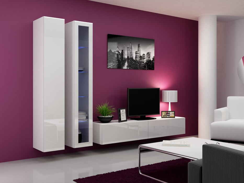 Cama TV Stand VIGO '180' 30/180/40 white/white gloss