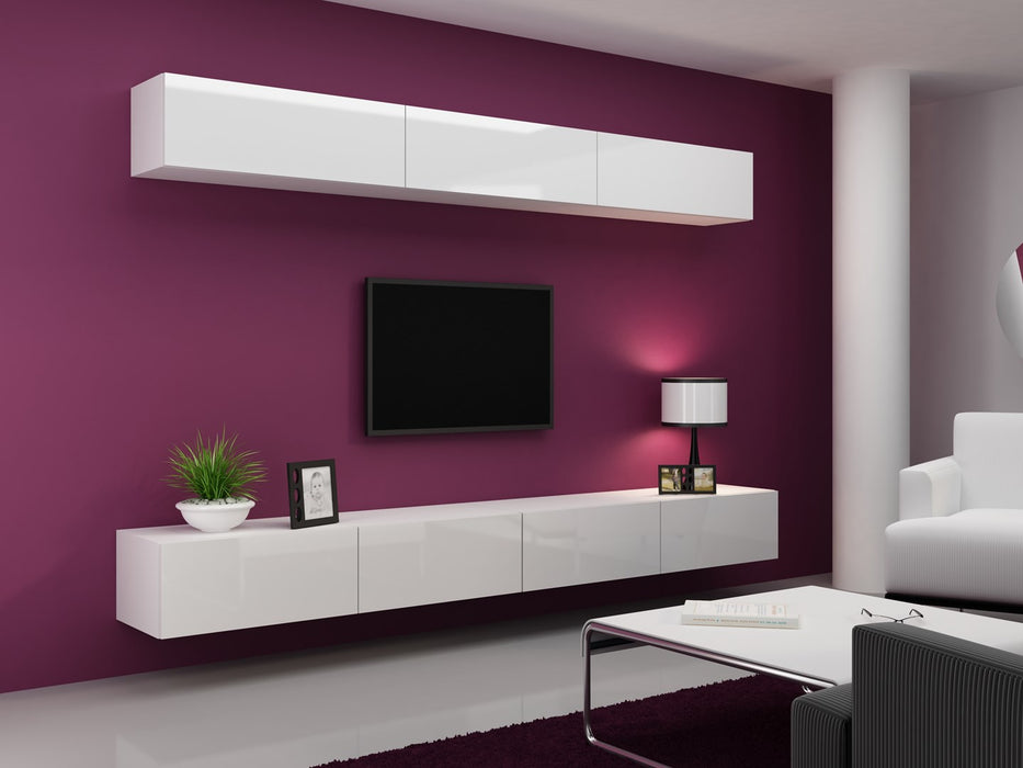 Cama TV stand VIGO 140 30/140/40 white/white gloss
