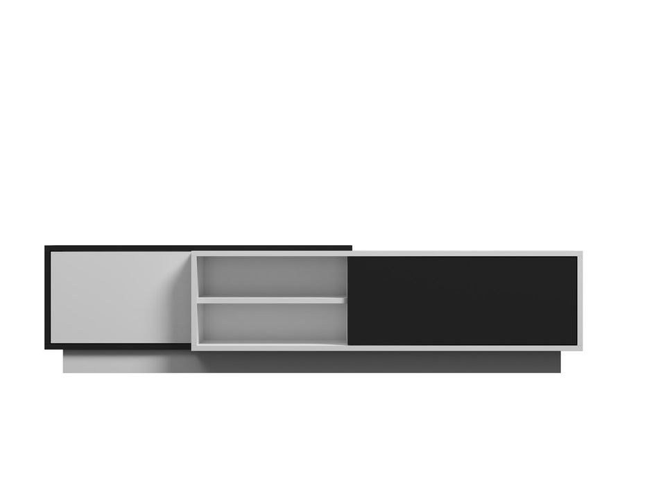 Cama TV cabinet SIGMA1 180 white/black gloss