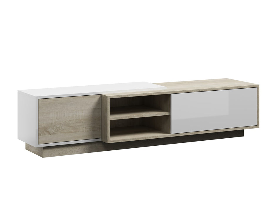 Cama TV cabinet SIGMA1 180 sonoma oak/white gloss