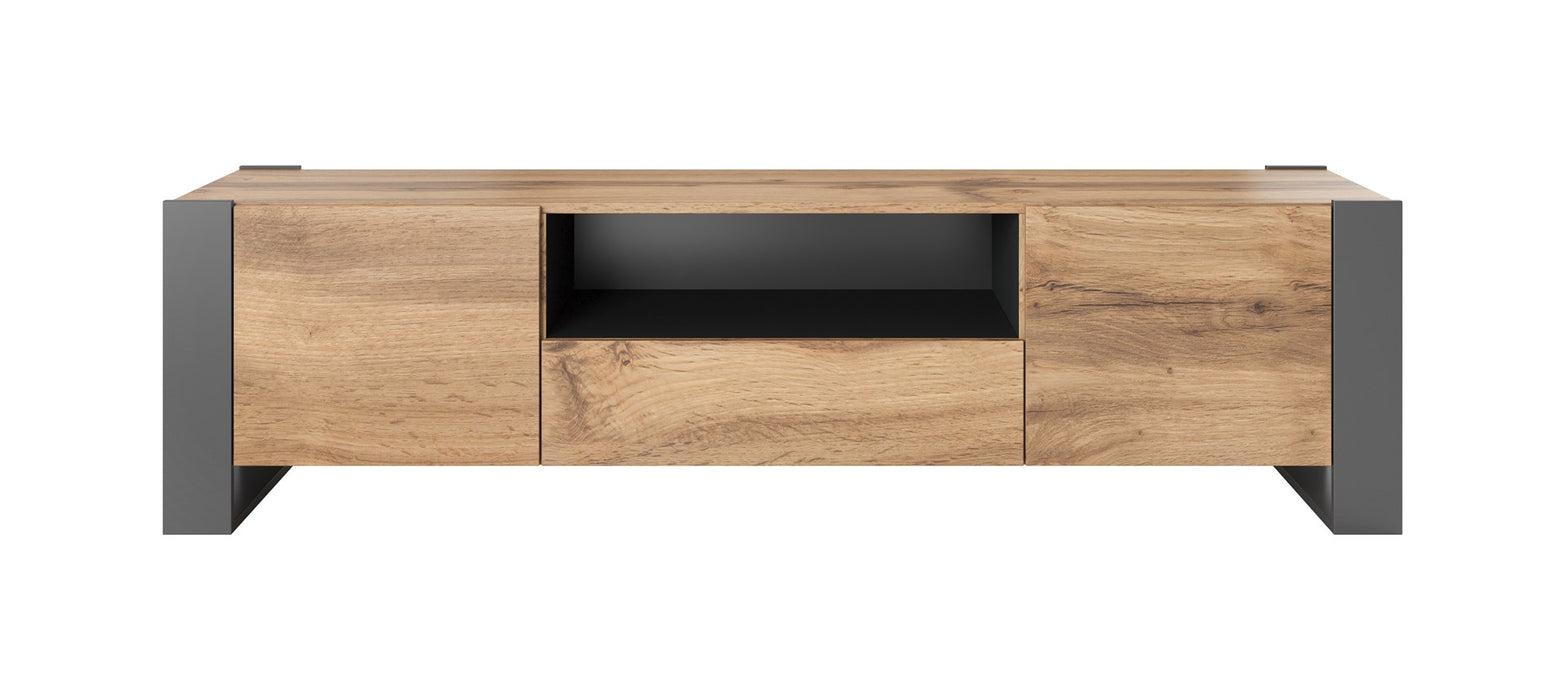 Cama TV stand WOOD wotan/antracite