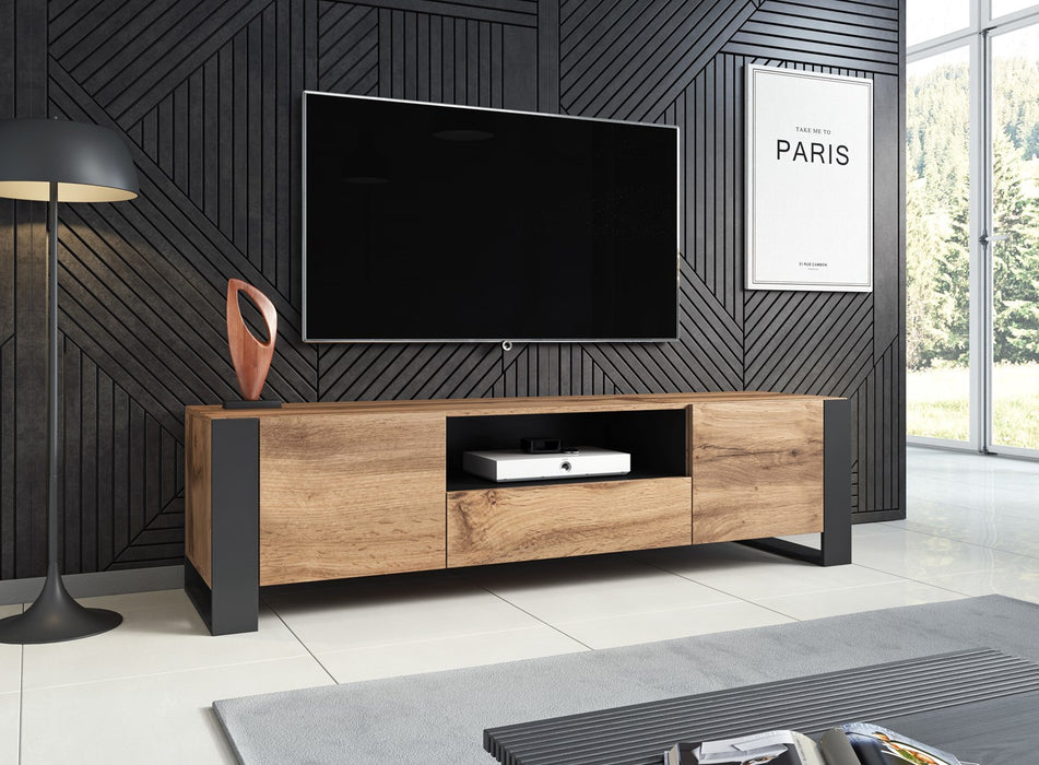 Cama TV stand WOOD wotan/antracite