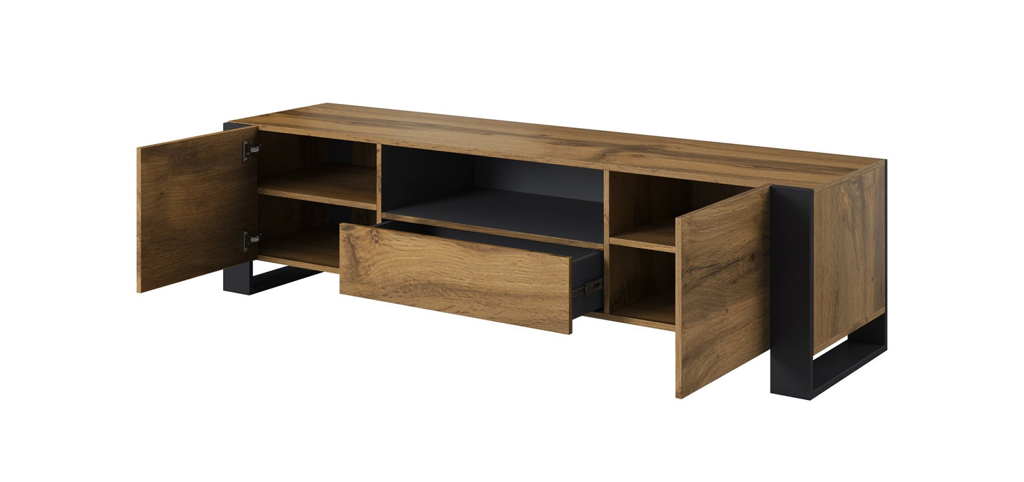 Cama TV stand WOOD wotan/antracite