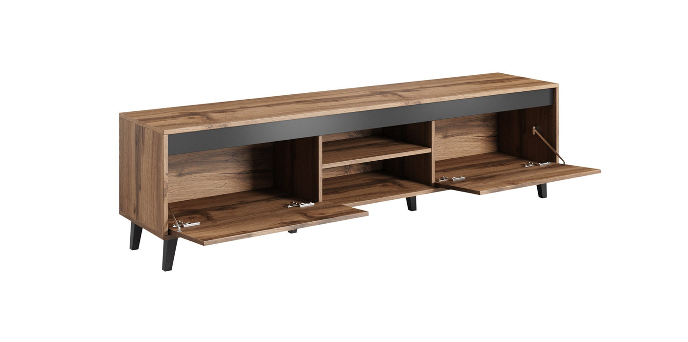 Cama TV stand NORD II 170cm wotan/antracite