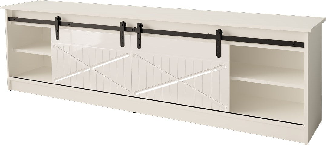 RTV GRANERO cabinet 200x56.7x35 white/gloss white