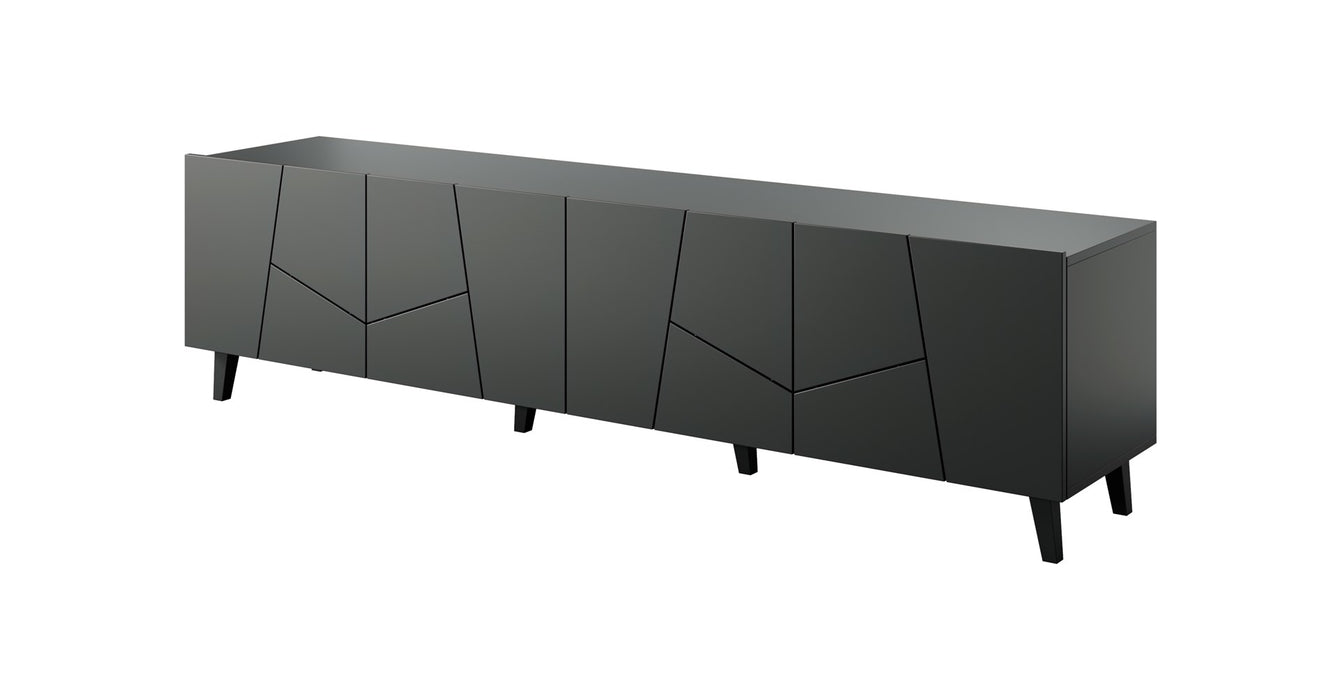 RTV cabinet ETNA 200x42x52 matte black