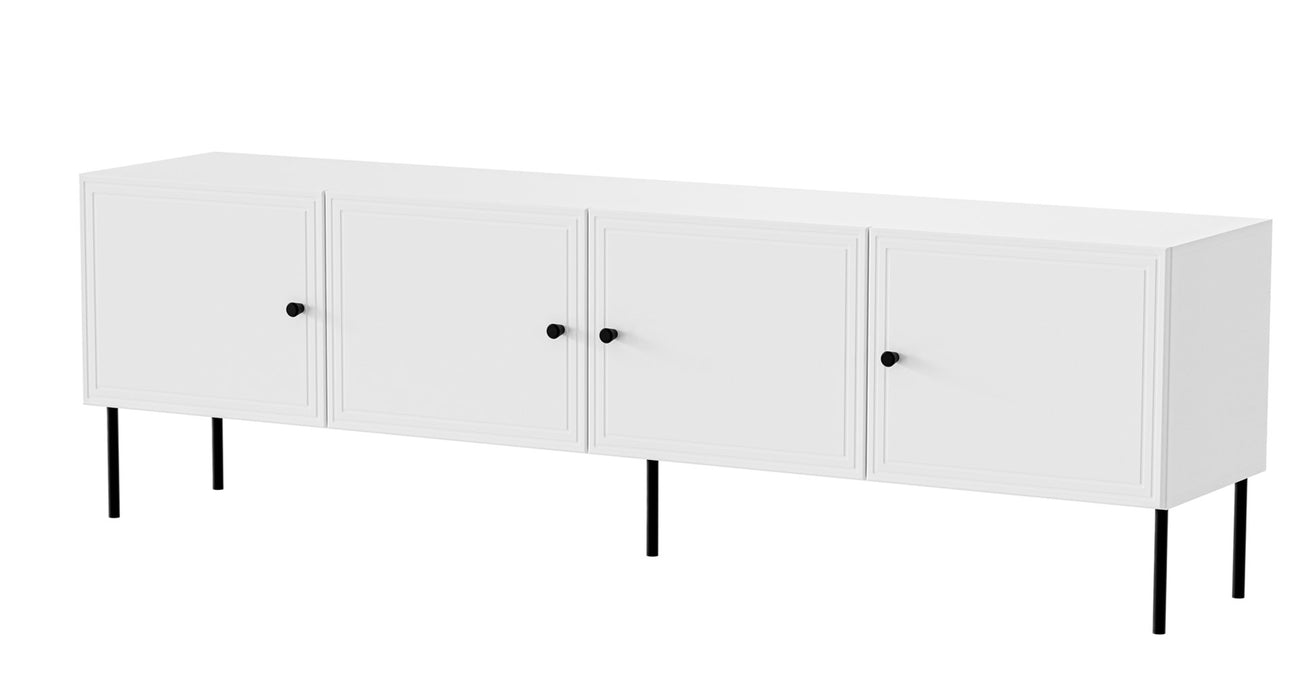 4D RTV cabinet PALAZZO BIS 201x40x60 white matt