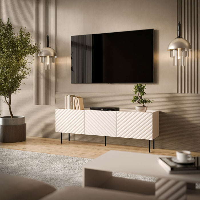 Cama LUCCA 3D TV cabinet 165x40x59 cashmere