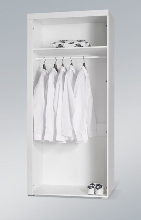 Cama wardrobe SAMBA white/white gloss