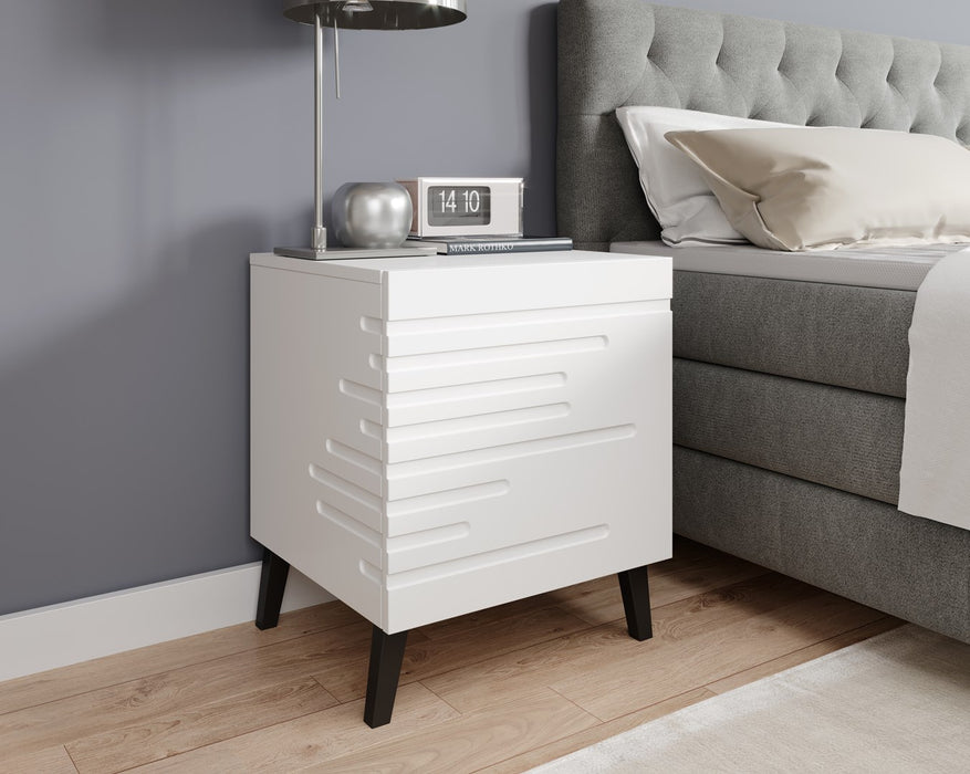 Cama Bedside table NOVA 44x40x52 white matt