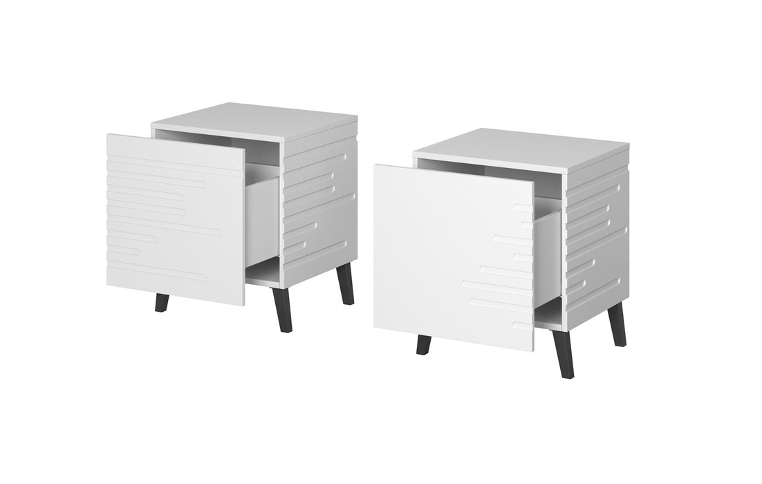 Cama Bedside table NOVA 44x40x52 white matt