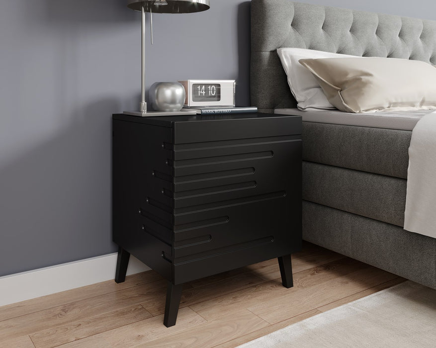 Cama bedside cabinet NOVA 44x40x52 mat black