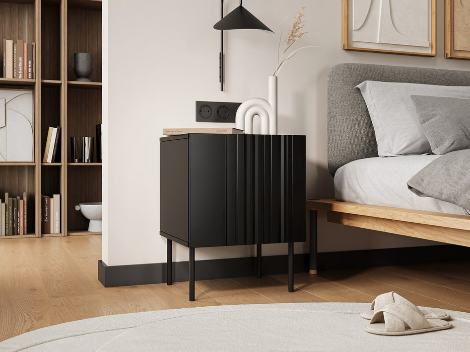 Cama Bedside table 2 pcs ISLA 44,5x40x59 black matt