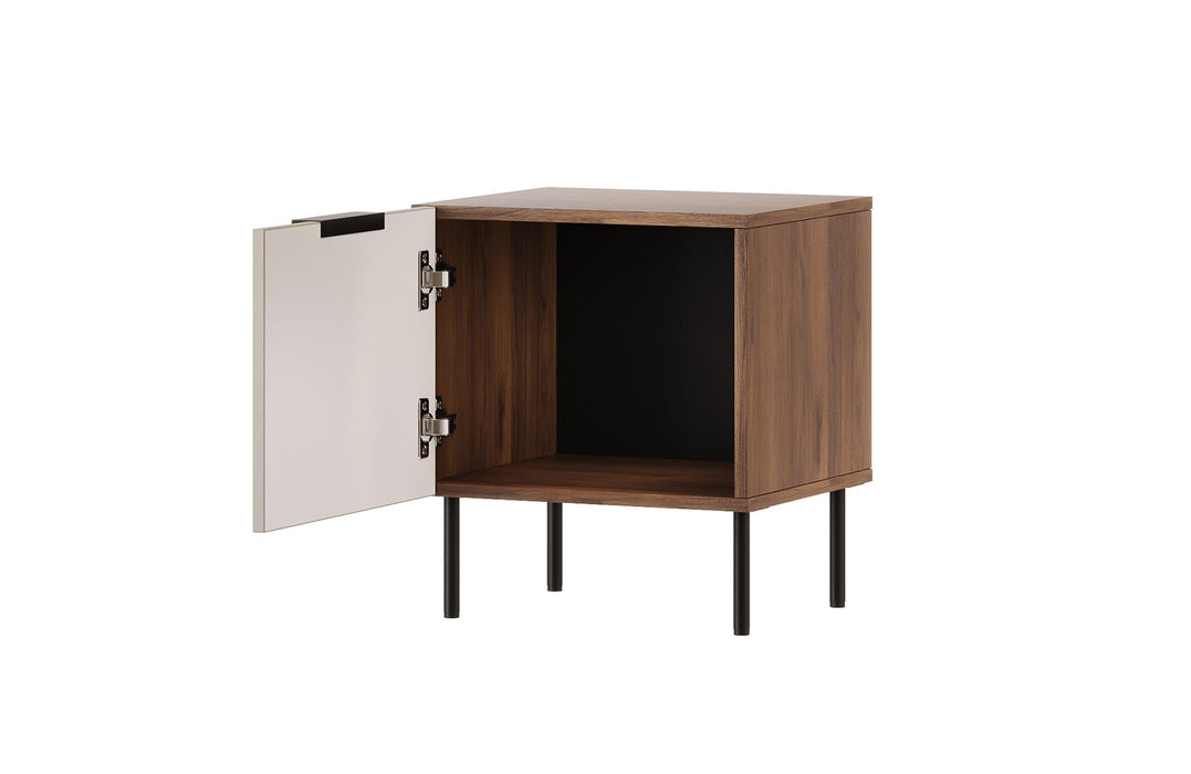 Cama Bedside cabinet, 2 pcs. ALMERA 50x42x44 walnut/cashmere