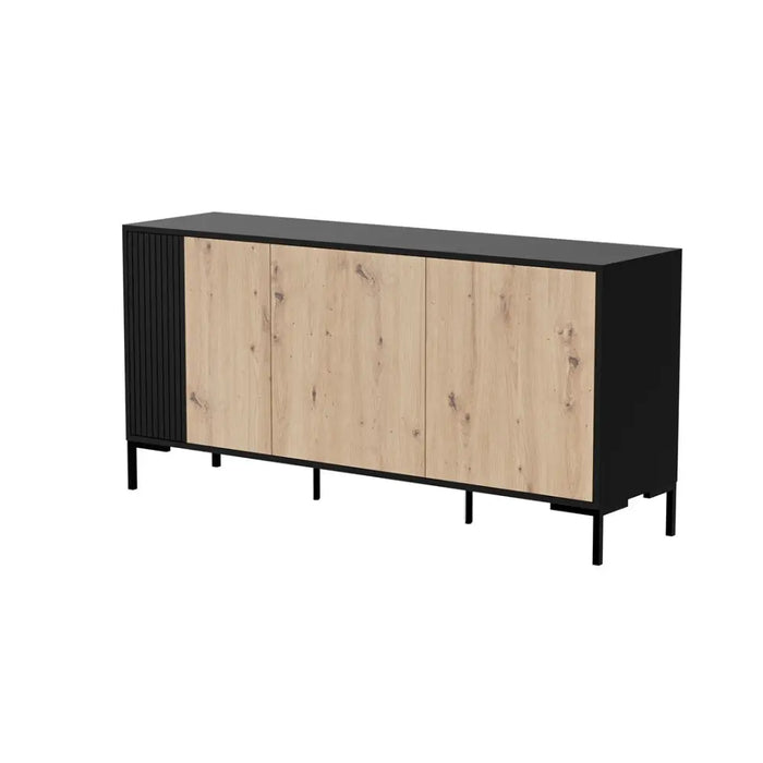 Cama MERCI chest of drawers 151 x 40 x 74 cm black/artisan oak - Chests of drawers made of furniture
